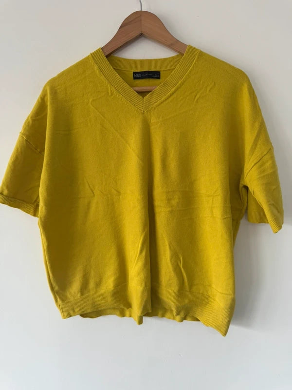 M&S yellow mustard jumper, photo 2 of 4