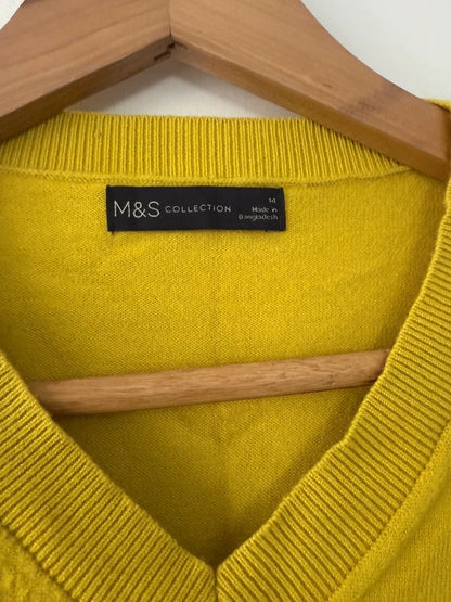 M&S yellow mustard jumper, photo 3 of 4
