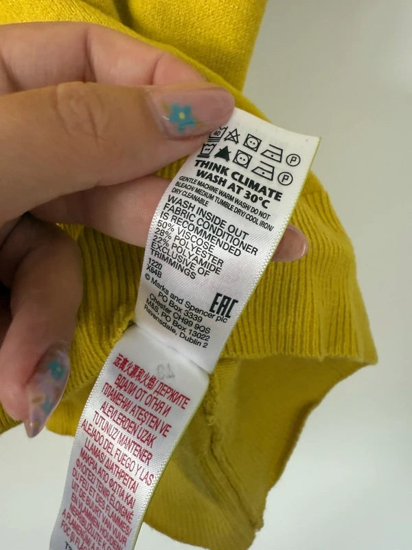 M&S yellow mustard jumper, photo 4 of 4