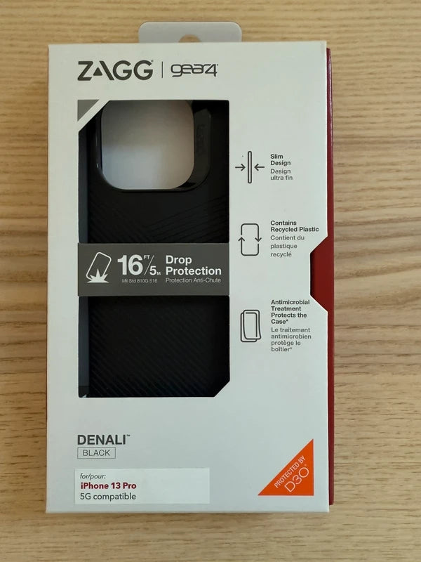 Zagg gear 4 black phone case new in the box, preloved