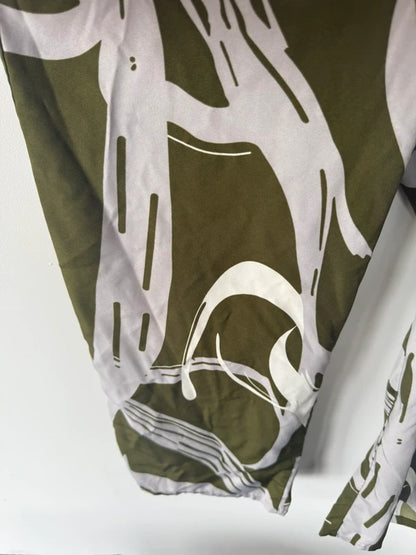 Shein green and white patterned jumpsuit, photo 2 of 5